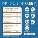 daily wellness BrainIQ Memory Supplement capsules in a clear bottle