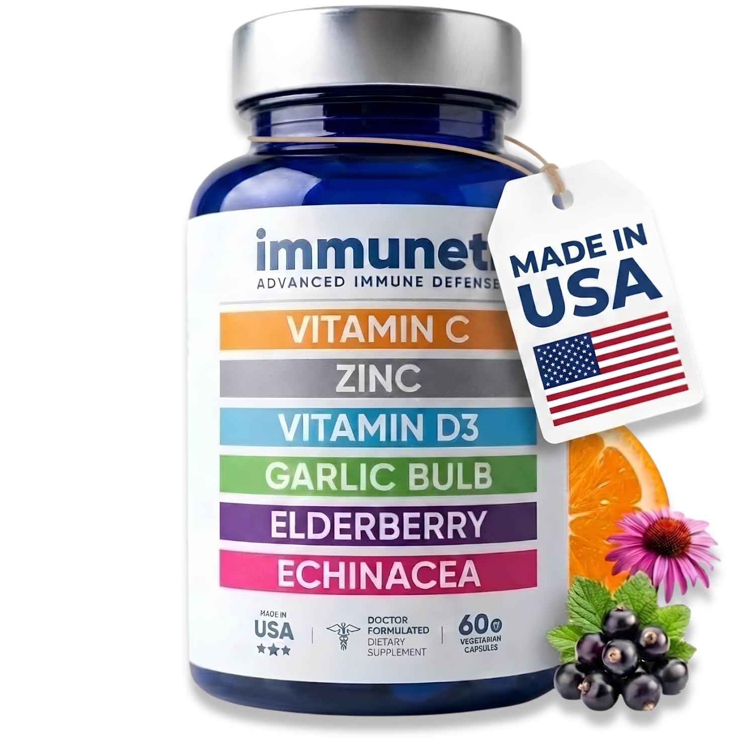 daily wellness Elderberry Daily Wellness Support Supplement front view