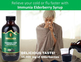 daily wellness Elderberry Syrup 120ml on a kitchen counter