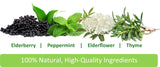 daily wellness Elderberry Syrup 120ml with fresh elderberries and herbs