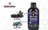 daily wellness Elderberry & Wild Blueberry Concentrate 120ml bottle with cup