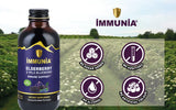 daily wellness Elderberry & Wild Blueberry Concentrate 120ml label close-up