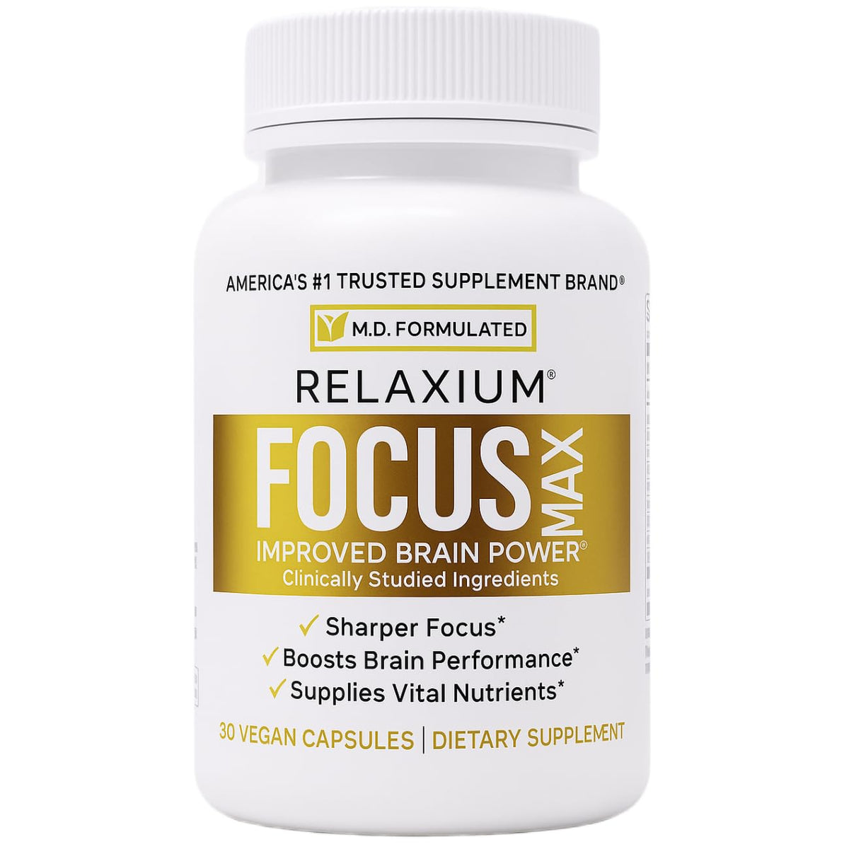 daily wellness Focus Max blended vitamin and mineral supplement front view