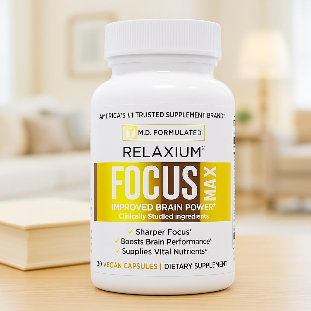 daily wellness Focus Max product packaging close-up