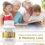 daily wellness Focus Max supplement bottle with a measuring spoon