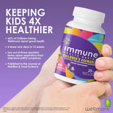 daily wellness Health Basics Children's Chewable Tablets back view with ingredients