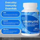 daily wellness Health Basics Daily Multivitamin 250mg Beta Glucan bottle side view