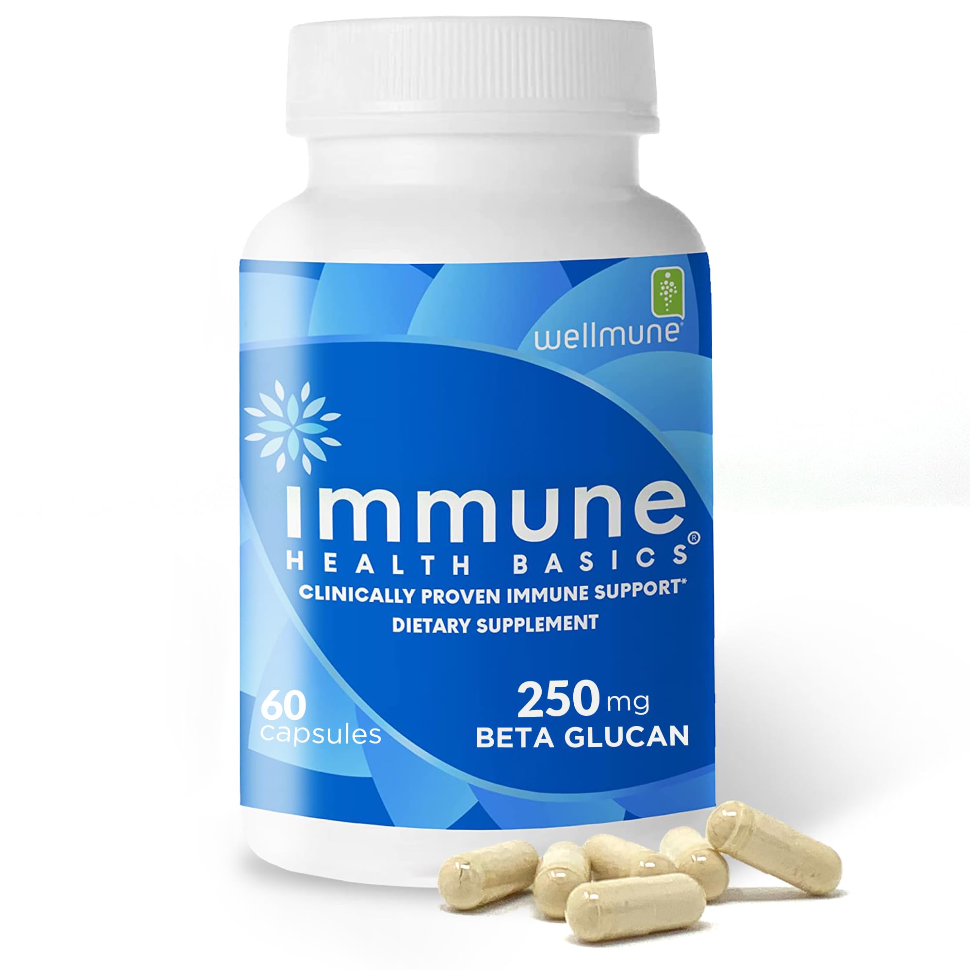 daily wellness Health Basics Daily Multivitamin 250mg Beta Glucan front view