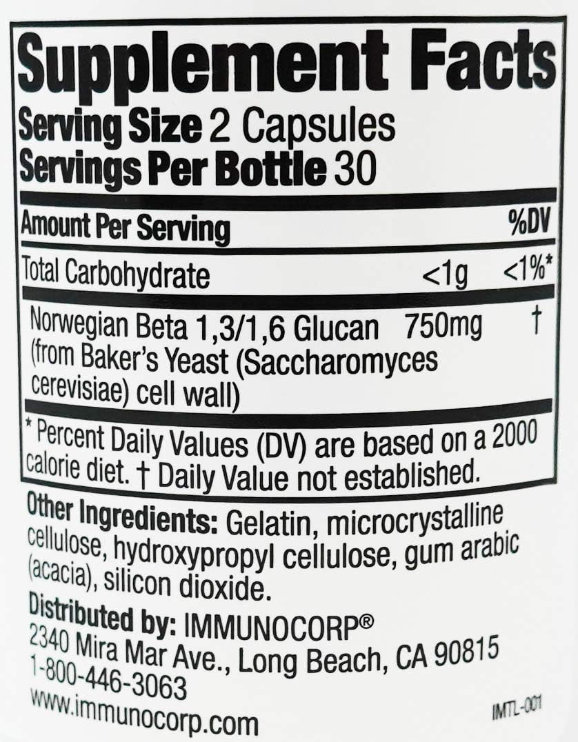 daily wellness Immutol Ginseng Capsules 750mg side view