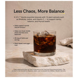 daily wellness K-21+ blended vitamin and mineral supplement on a wooden table
