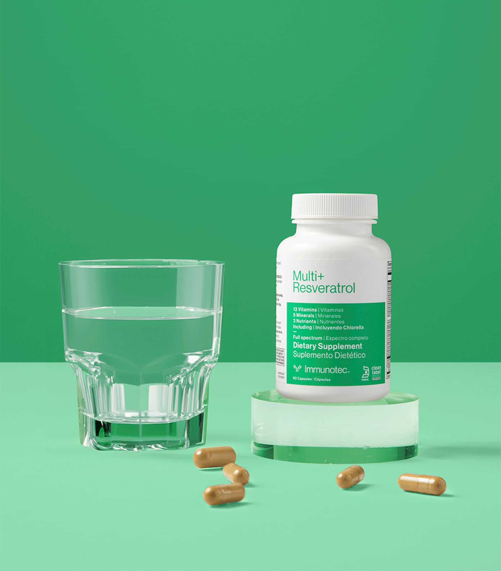 daily wellness Resveratrol Antioxidant Supplement side view