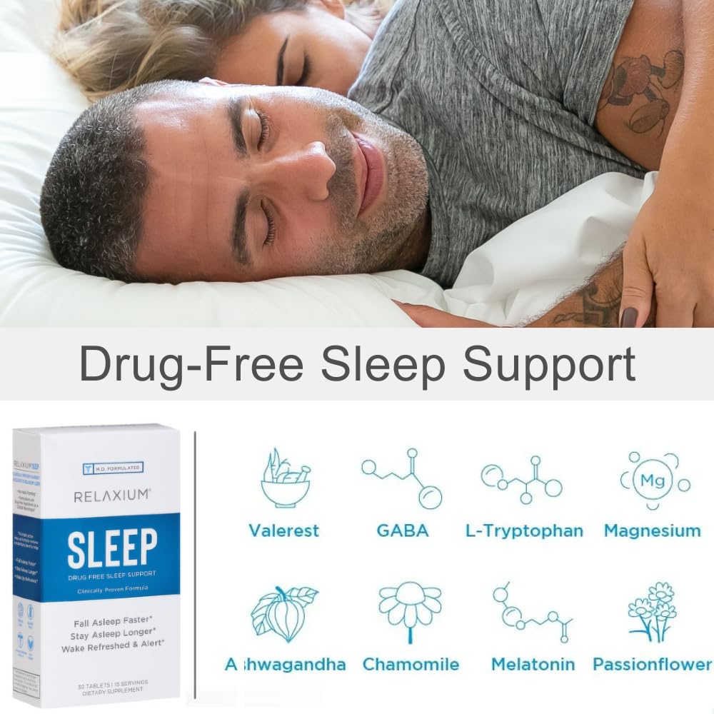daily wellness Sleep Aid 30 Tablets showing active ingredients