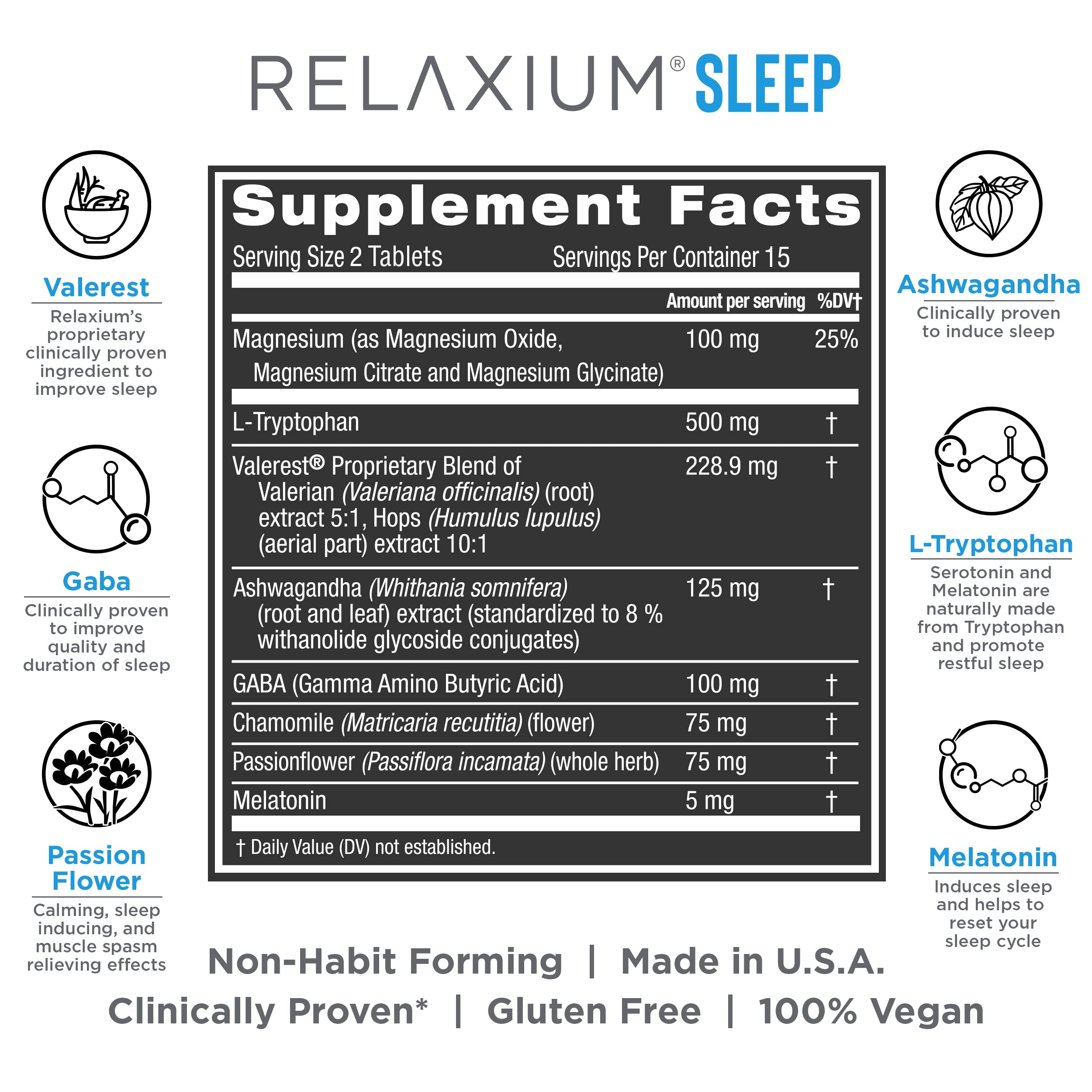 daily wellness Sleep Aid 30 Tablets side view