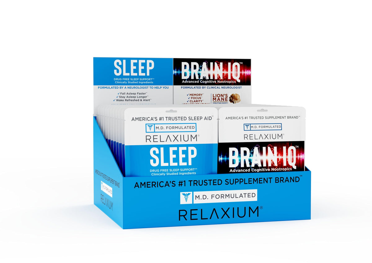 daily wellness Sleep Aid & Brain IQ Capsules travel pack front view