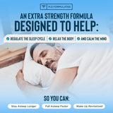 daily wellness Sleep Quick Gummies back view with ingredient list