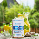 daily wellness Sleep Quick Gummies displayed with other vitamins and supplements