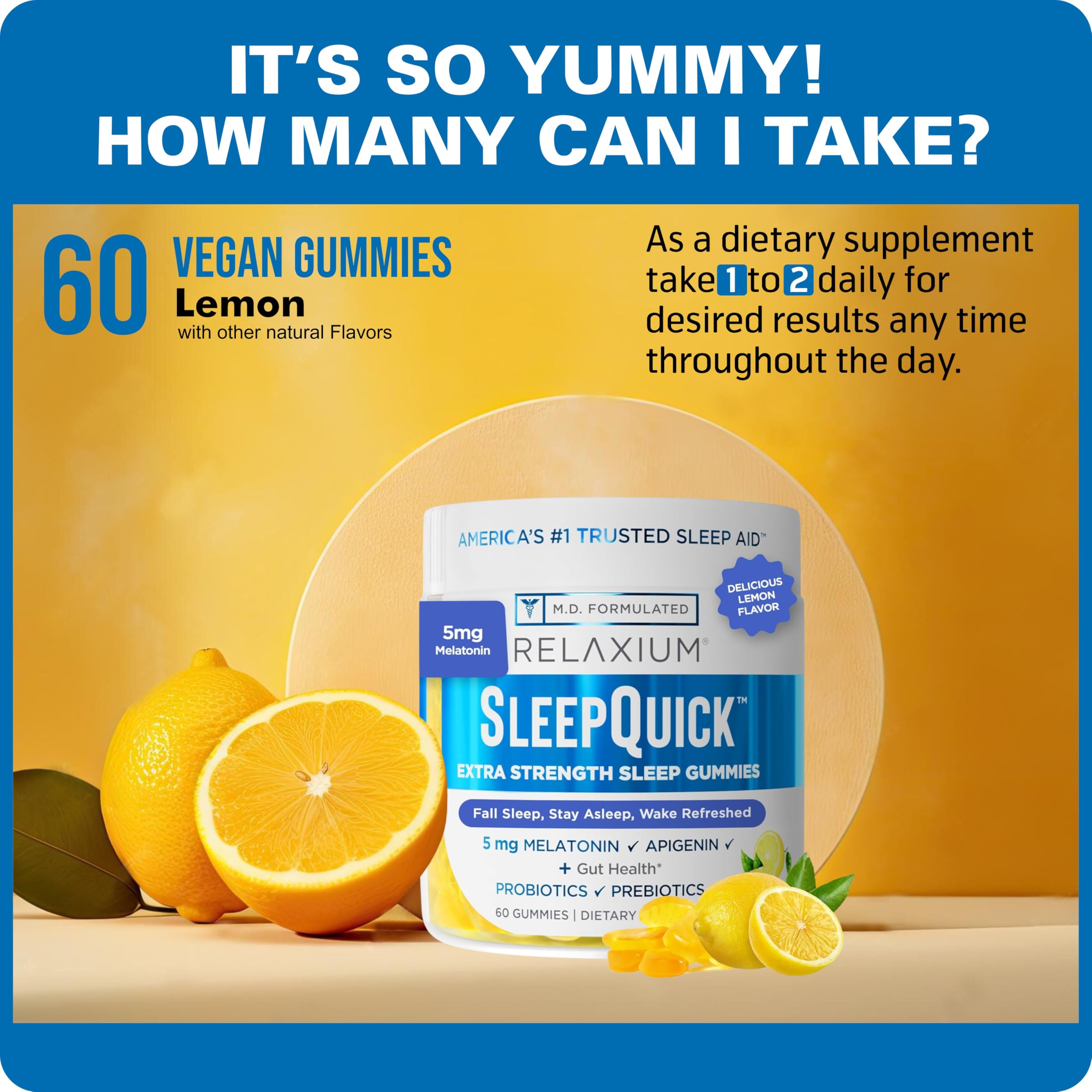 daily wellness SleepQuick Gummies close-up of gummy texture
