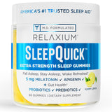 daily wellness SleepQuick Gummies front view with lemon flavour