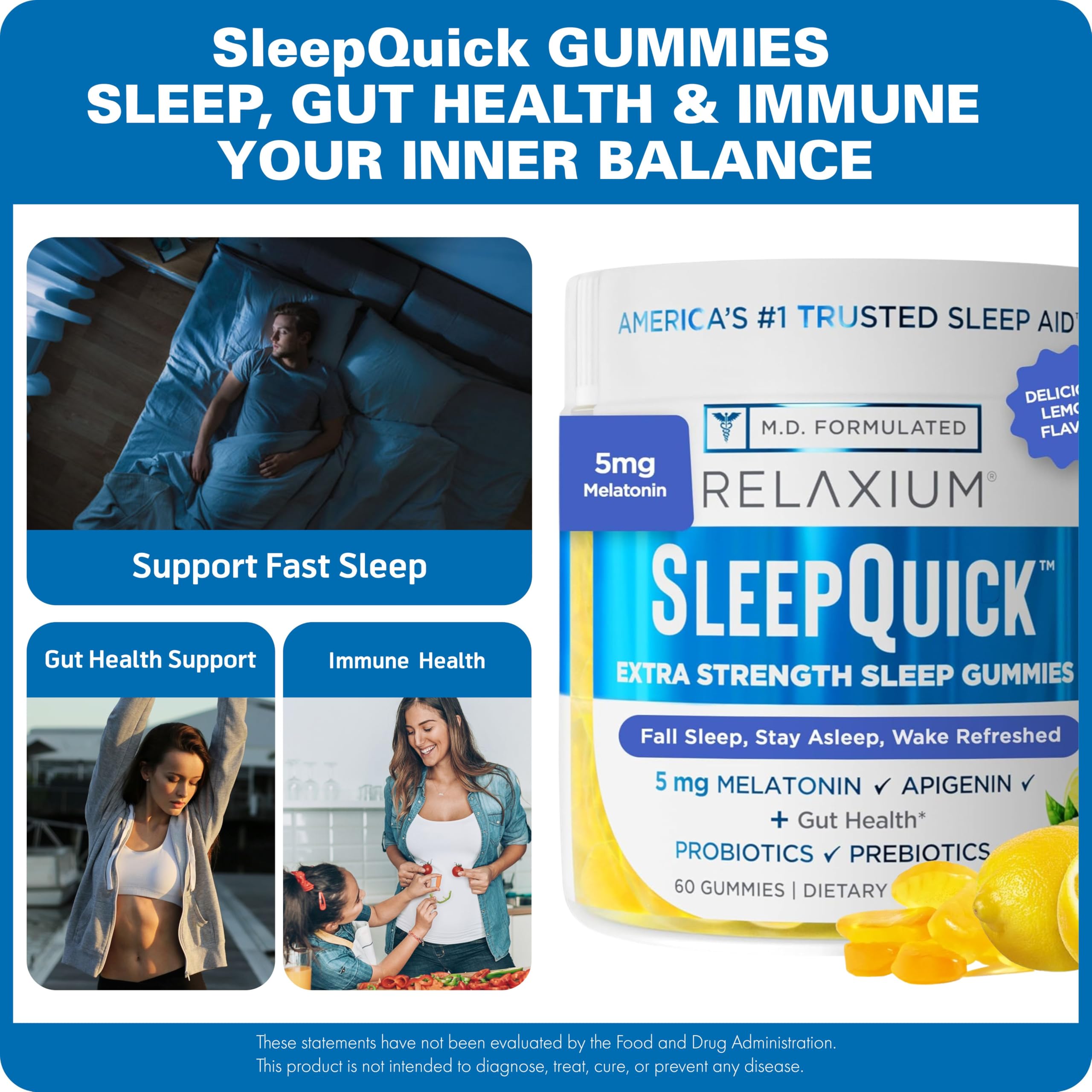 daily wellness SleepQuick Gummies in a lifestyle setting