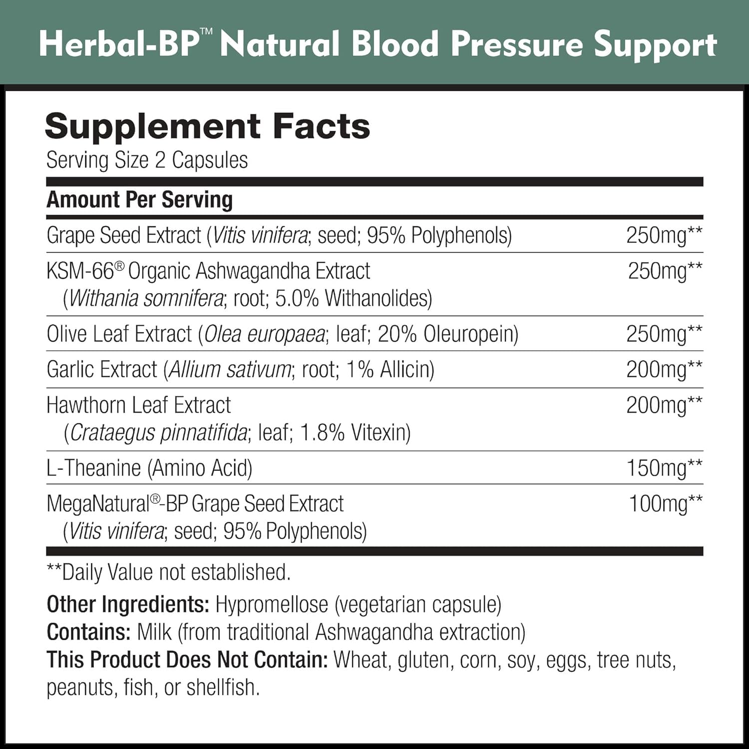 DailyNutra Grape Seed Extract supplement side view