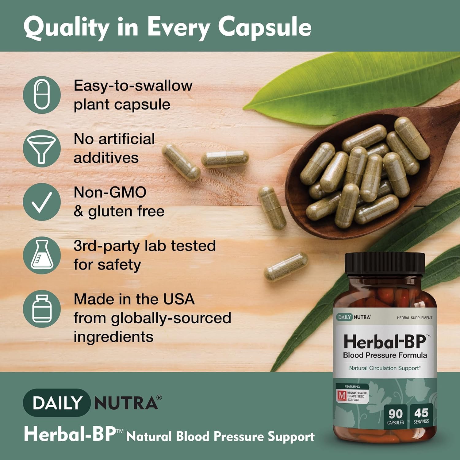 DailyNutra Grape Seed Extract supplement with ingredients