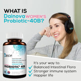 Dainova Nutrition Women's Probiotic Capsules side view