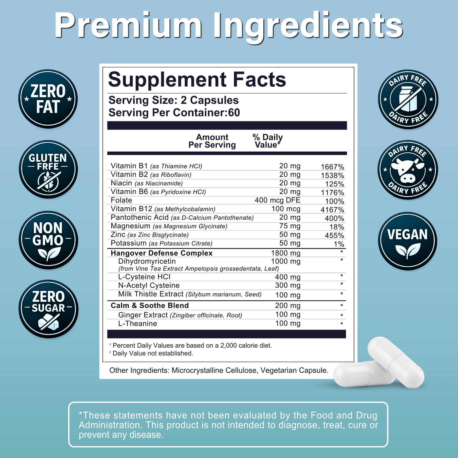 Daioloes DHM Extract Capsules with a measuring spoon for dosage