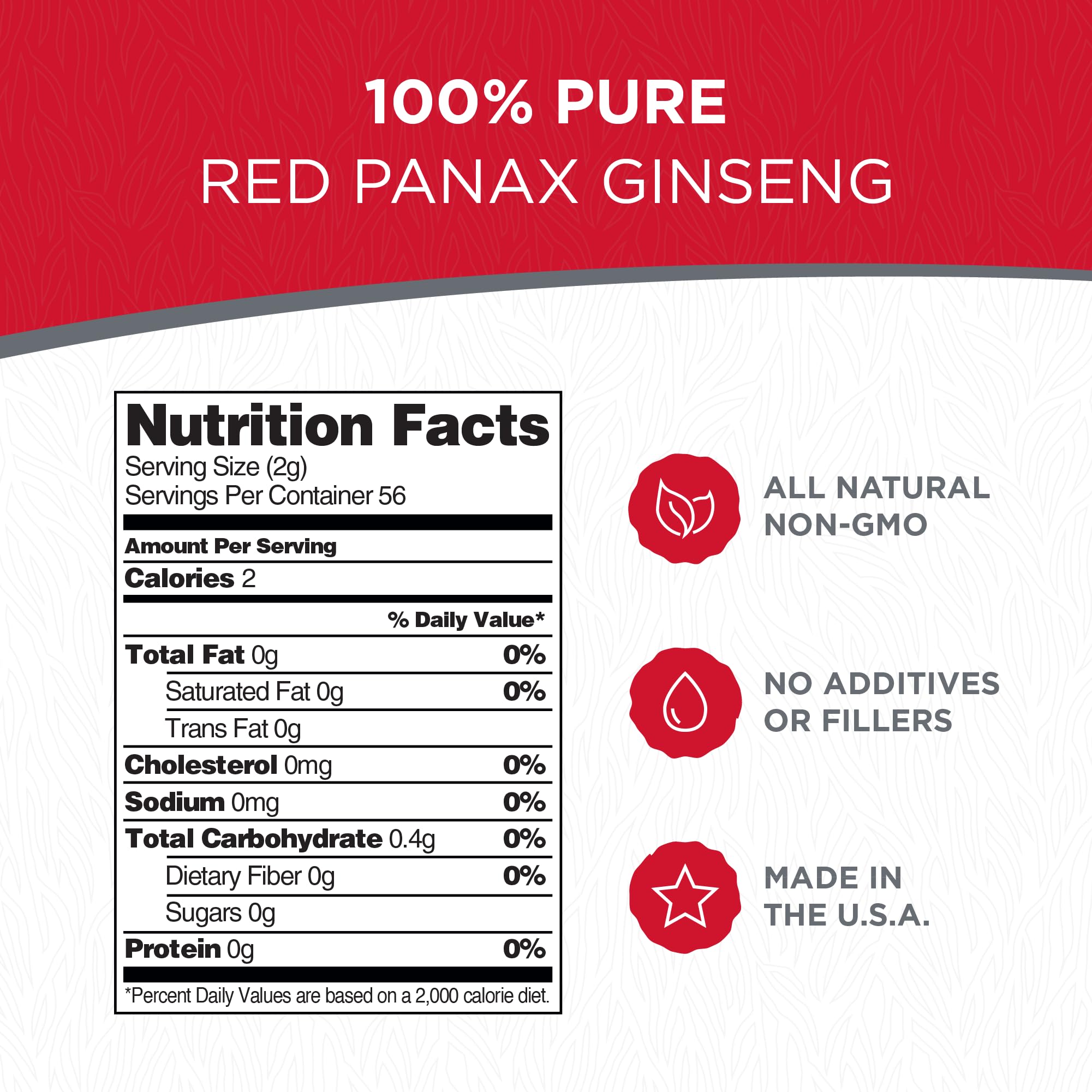 Dairyland Management LLC Premium Korean Ginseng Powder packaging