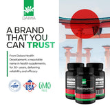 Daiwa Health Development Krill Oil Supplement capsules in a clear glass