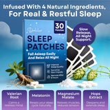 DaliLeo Sleep Patches back view with application instructions