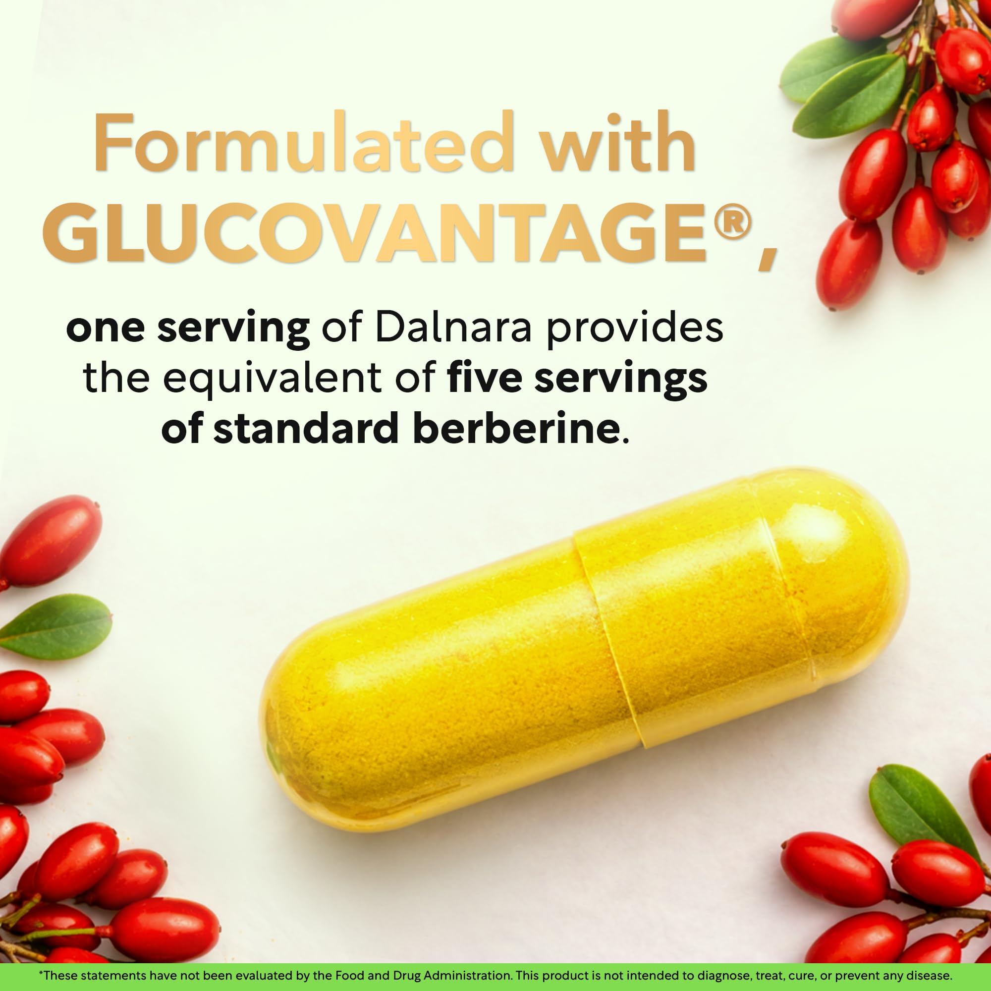 Dalnara Dihydroberberine Capsules 250mg ingredients close-up