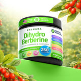 Dalnara Dihydroberberine Capsules 250mg on a wooden table