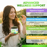 Dalnara Organic Spearmint Capsules 1200mg bottle with label