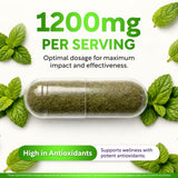 Dalnara Organic Spearmint Capsules 1200mg side view