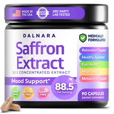 Dalnara Saffron Extract Capsules 88.5mg front view