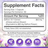 Dalnara Saffron Extract Capsules 88.5mg packaging details