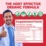 DANEW Pro CoQ10-400mg Softgels back view with ingredient list