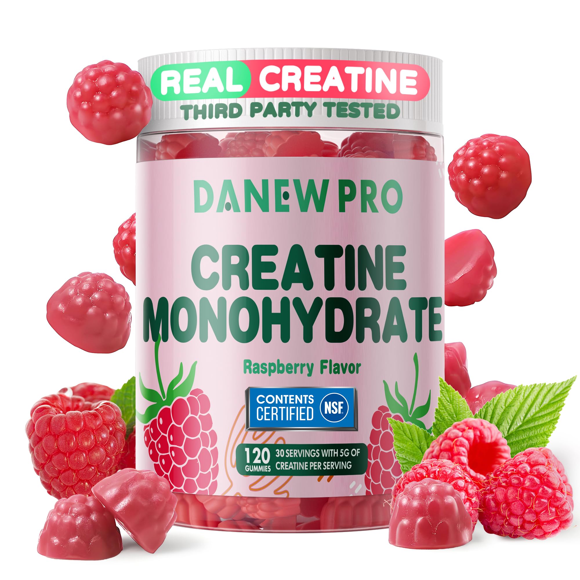 DANEW Pro Creatine Monohydrate Gummies bottle front view