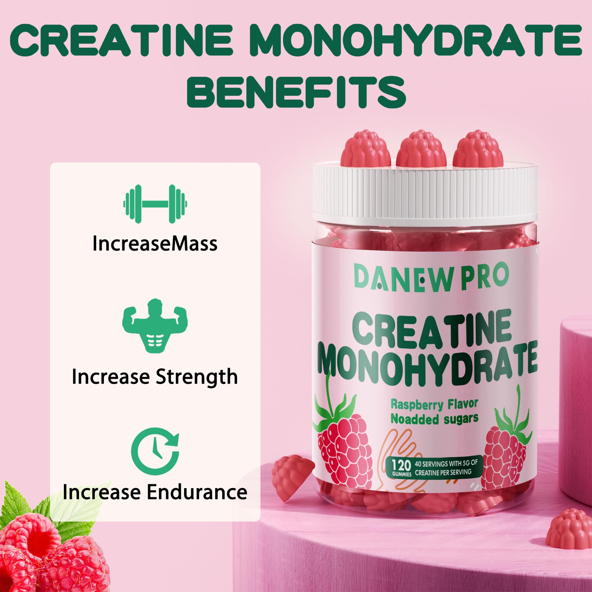 DANEW Pro Creatine Monohydrate Gummies nutritional information