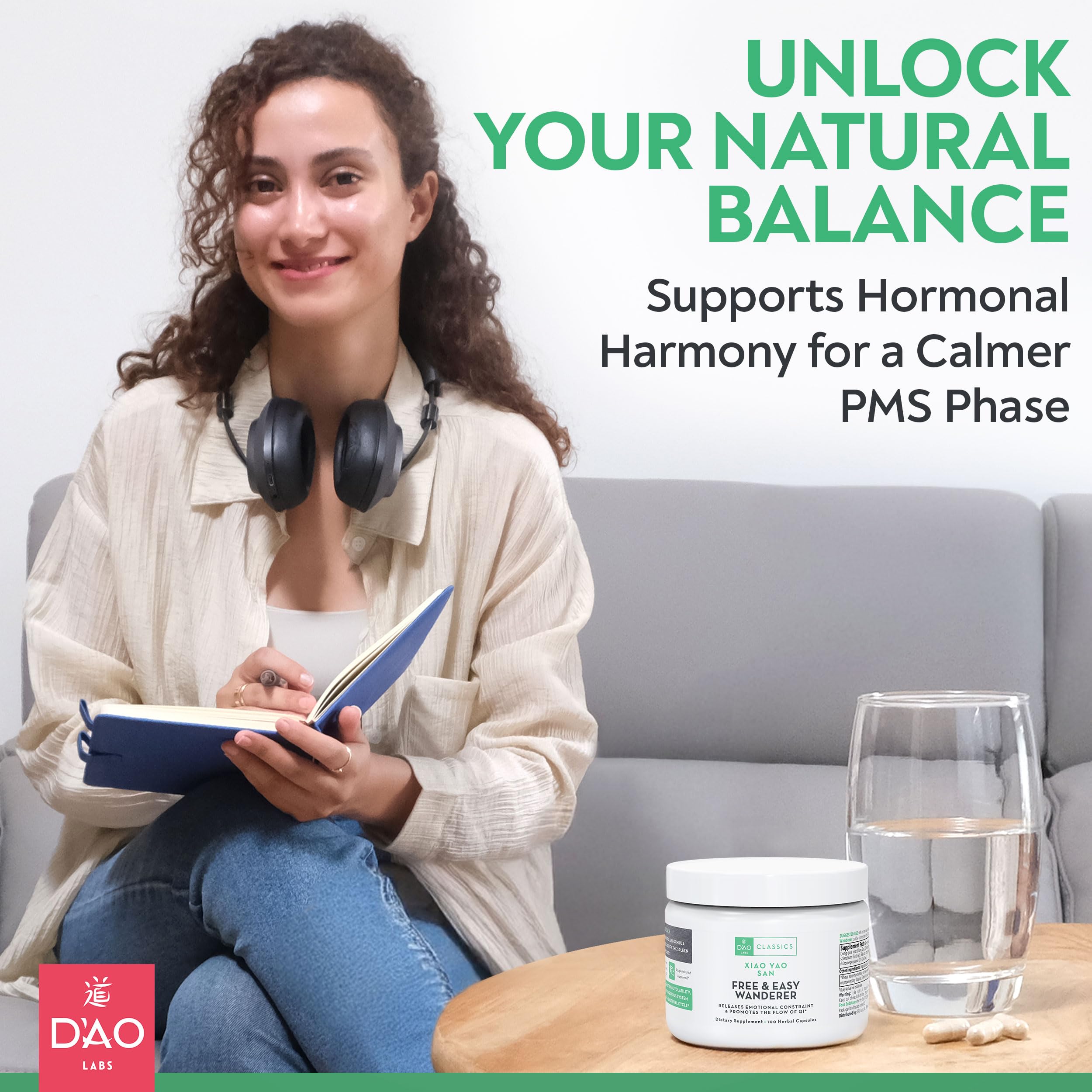 DAO Labs Free & Easy Wander supplement bottle side view
