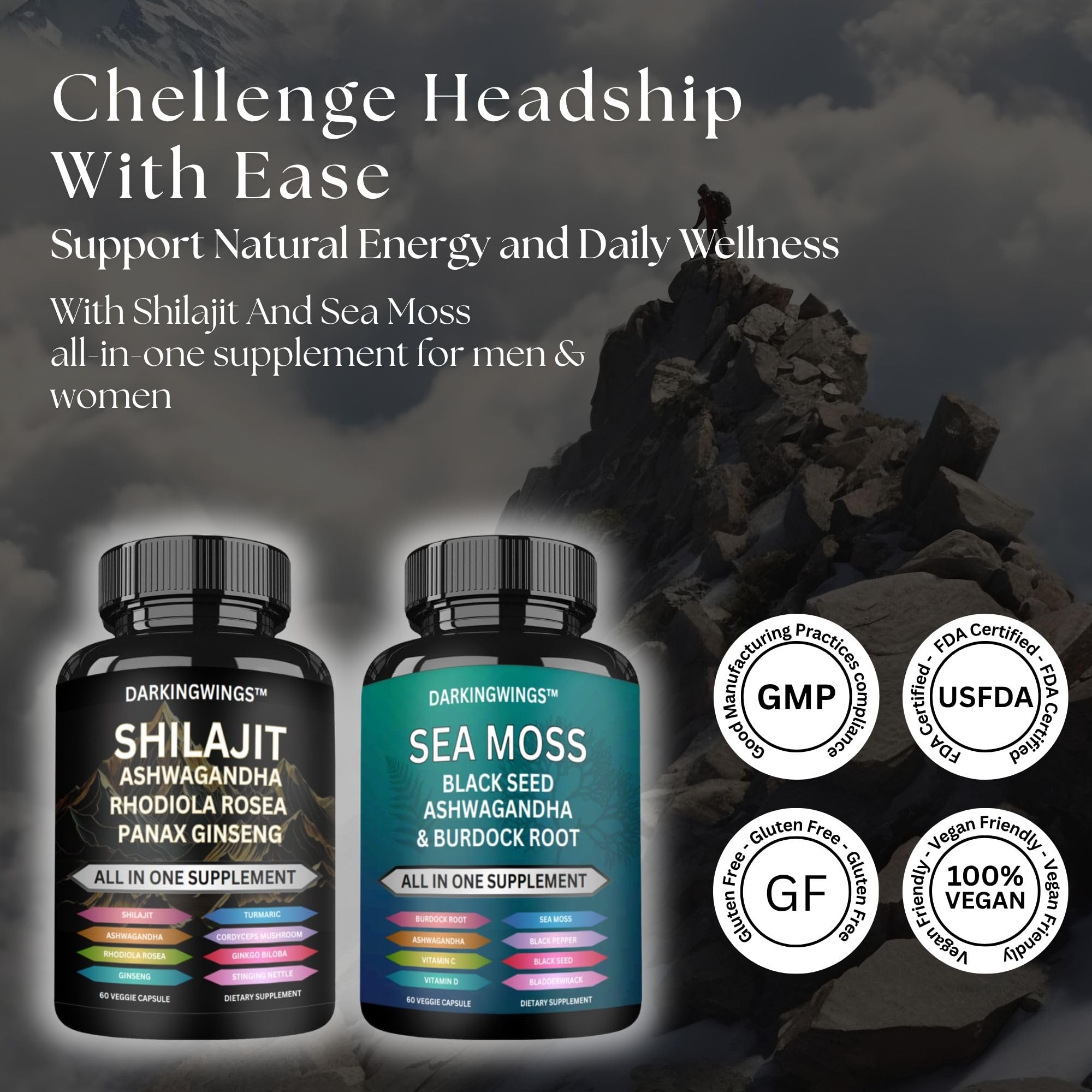 Darkingwings Dynamic Vitality Bundle displayed with a measuring spoon