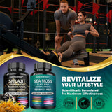 Darkingwings Dynamic Vitality Bundle with Shilajit capsules and Sea Moss