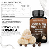 Darkingwings Lion’s Mane Mushroom Supplement packaging