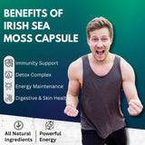Darkingwings Organic Sea Moss Capsules lifestyle scene with a healthy meal