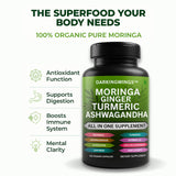 Darkingwings Turmeric Curcumin Capsules with a measuring spoon