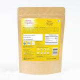 Darsa Organics Amla Powder 8 oz pouch back view with ingredients
