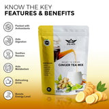 DAUSON Ginger Tea 100g back view showing ingredients