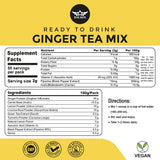 DAUSON Ginger Tea 100g in a cup with lemon slices