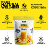 DAUSON Ginger Turmeric Powder side view with ingredients
