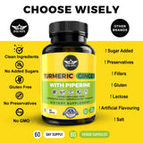 DAUSON Turmeric Ginger Capsules on a wooden table